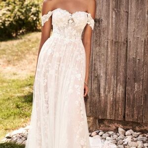 Lillian West Wedding Dress style 66184 | bridal size 12 | street size 8 (ish)